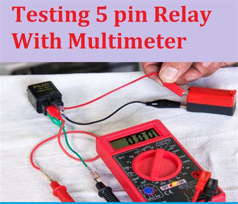 how to test a relay with a multimeter|5 pin relay test.